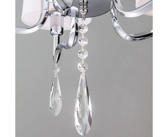 Подвесная люстра Eurosvet Madera 10127/5 хром/прозрачный хрусталь Strotskis Smart (10093/5), изображение 3