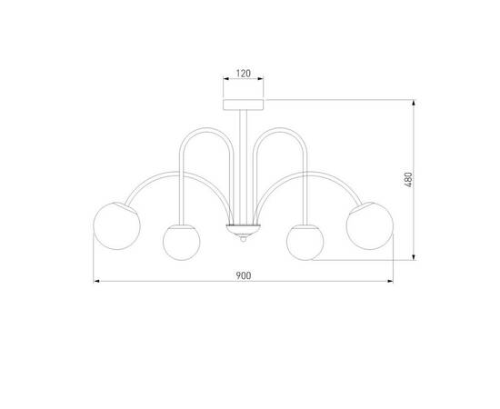 Потолочная люстра Eurosvet Alix 30177/6 хром Smart a055500, изображение 6