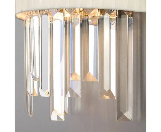 Настенный светильник Eurosvet Amantea 10122/2 хром/прозрачный хрусталь Strotskis (10106/2), изображение 2