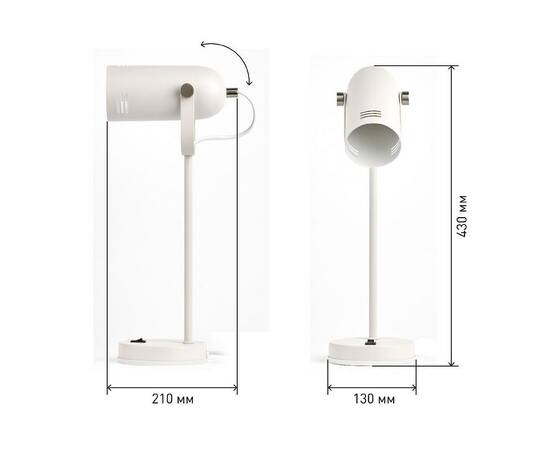 Настольная лампа ЭРА N-117-Е27-40W-W Б0047192, изображение 6