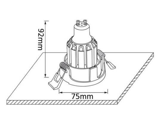 Встраиваемый светильник Crystal Lux CLT 004 CLT 004C1 WH, изображение 3