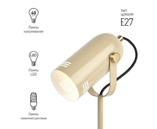 Настольная лампа ЭРА N-117-Е27-40W-BG Б0047194, изображение 4