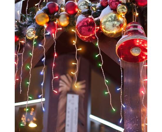 Гирлянда бахрома Eurosvet 100-001 мульти 1,8*0,5м IP20