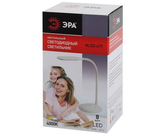 Настольная лампа ЭРА NLED-477-8W-W Б0041082, изображение 2