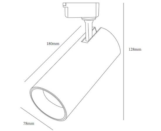 Трековый однофазный светильник ЭРА TR5-30 COB  BK Б0049055, изображение 3
