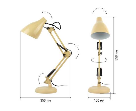 Настольная лампа ЭРА N-123-Е27-40W-BG Б0047198, изображение 3