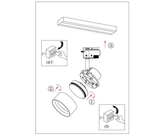 Трековый однофазный светильник ЭРА TR16 GX53 BK Б0048548, изображение 2