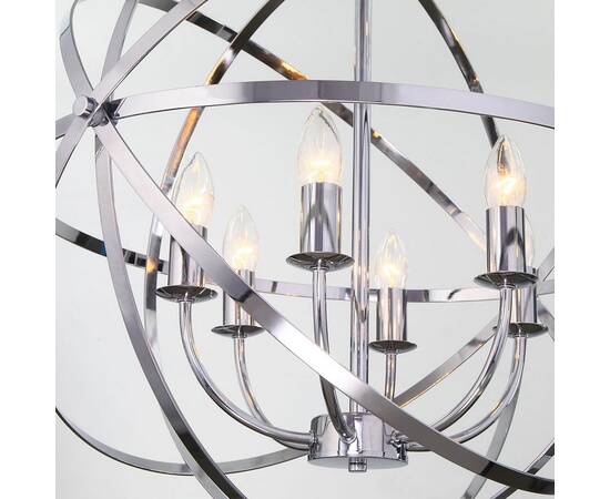 Подвесная люстра Eurosvet Santi 60139/6 хром Smart a058346, изображение 2