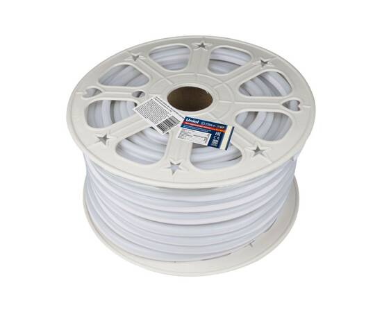 Светодиодная лента Uniel ULS-N21-2835-120LED/m-8mm-IP67-220V-8W/m-50M-WW бобина