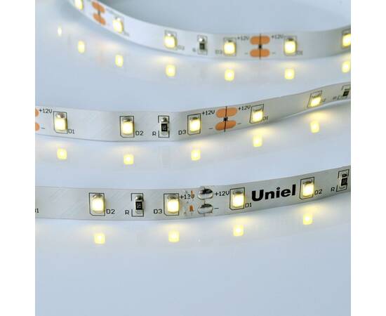Светодиодная лента Uniel ULS-M11-2835-60LED/m-8mm-IP20-DC12V-4,8W/m-5M-4000K PROFI катушка в гермети