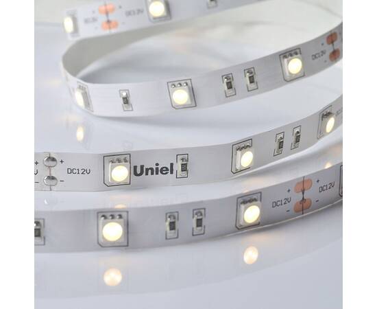 Светодиодная лента Uniel ULS-M22-5050-30LED/m-10mm-IP20-DC12V-7,2W/m-5M-3000K PROFI катушка в гермет