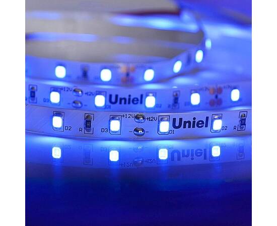 Светодиодная лента Uniel ULS-M11-2835-60LED/m-8mm-IP20-DC12V-4,8W/m-5M-BLUE PROFI катушка в герметич