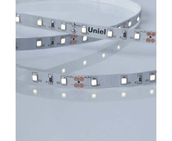 Светодиодная лента Uniel ULS-M11-2835-60LED/m-8mm-IP20-DC12V-4,8W/m-5M-6500K PROFI катушка в гермети