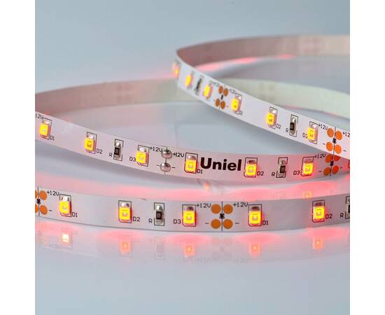 Светодиодная лента Uniel ULS-M11-2835-60LED/m-8mm-IP20-DC12V-4,8W/m-5M-RED PROFI катушка в герметичн