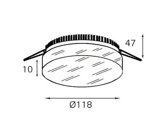 Встраиваемый светильник Italline IT06-6010 white 3000K, изображение 4