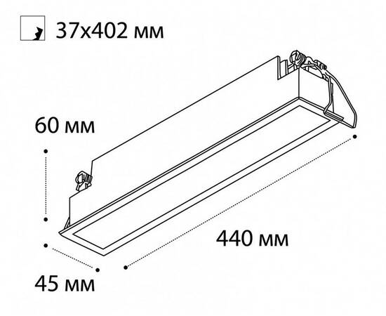 Встраиваемый светильник Italline IT06-6015 white 3000K, изображение 3