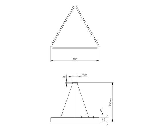 Подвесной светодиодный cветильник Geometria ЭРА Delta SPO-152-B-40K-048 Б0050577, изображение 3