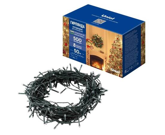 Гирлянда Uniel ULD-S5000-500/DGA WARM WHITE IP20 UL-00009930