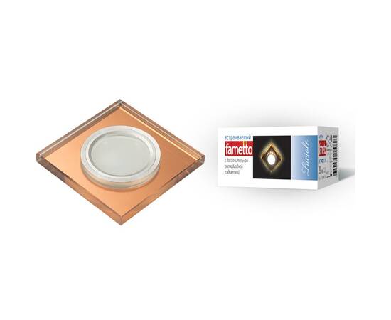 Встраиваемый светильник Fametto Luciole DLS-L107 GU5.3 CHROME/BRONZE