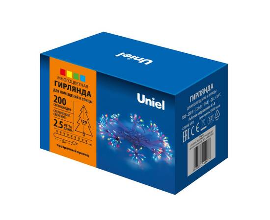 Гирлянда Uniel ULD-S0250-200/STA MULTI IP44 STARBURST
