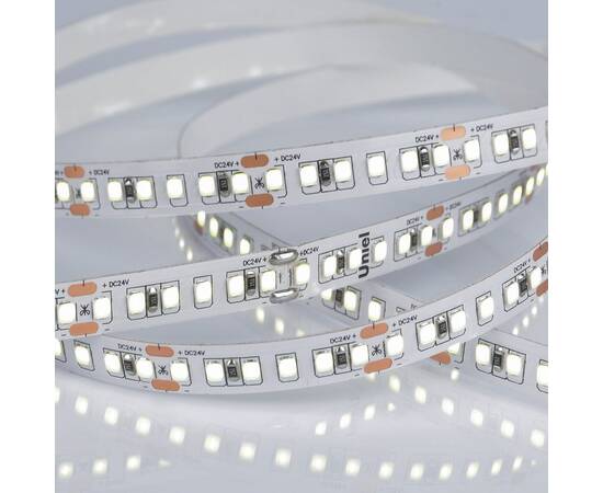 Светодиодная лента Uniel ULS-2835-168LED/m-10mm-IP20-DC24V-14W/m-5M-6500K катушка в герметичной упак