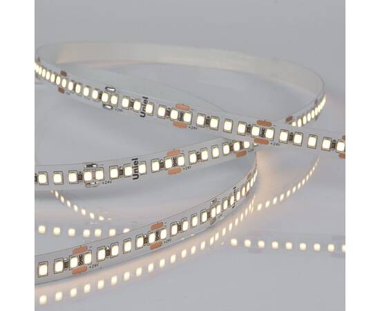 Светодиодная лента Uniel ULS-2835-180LED/m-10mm-IP20-DC24V-17W/m-5M-3000K катушка в герметичной упак