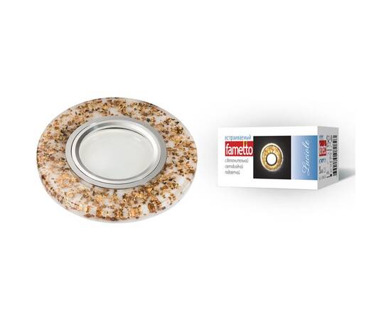 Встраиваемый светильник Fametto Luciole DLS-L108 GU5.3 CHROME/WHITE