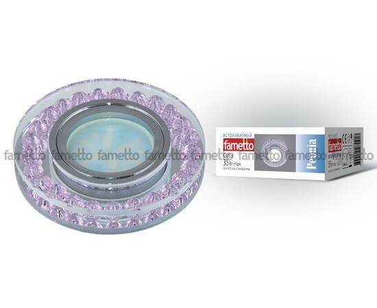 Встраиваемый светильник Fametto Peonia DLS-P102 GU5.3 CHROME/PINK