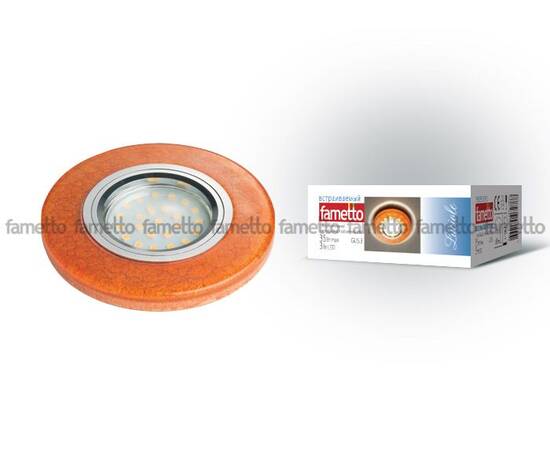 Встраиваемый светильник Fametto Luciole DLS-L104 GU5.3 CHROME/BROWN