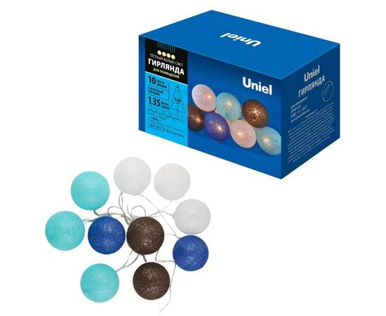 Гирлянда Uniel ULD-S0135-010/STB/2AA WARM WHITE IP20 TANGLES-2