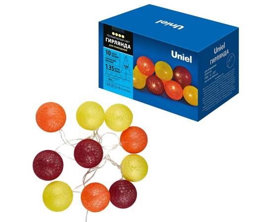 Гирлянда Uniel ULD-S0135-010/STB/2AA WARM WHITE IP20 TANGLES-3