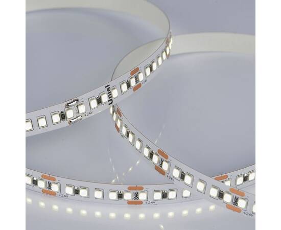 Светодиодная лента Uniel ULS-2835-180LED/m-10mm-IP20-DC24V-17W/m-5M-6500K катушка в герметичной упак, изображение 2