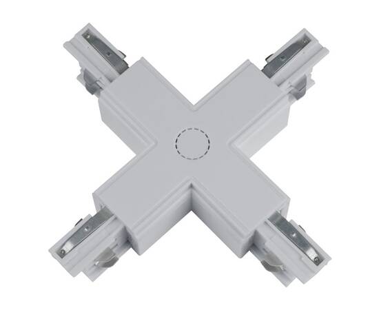 Коннектор Uniel UBX-A41 SILVER 1 POLYBAG