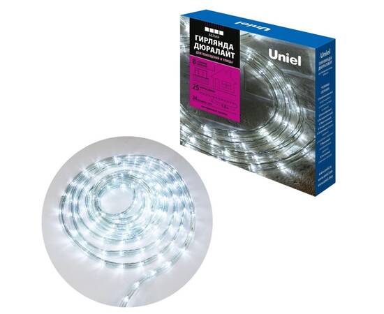 Гирлянда Uniel ULD-D50 25M/С08 IP44 WHITE