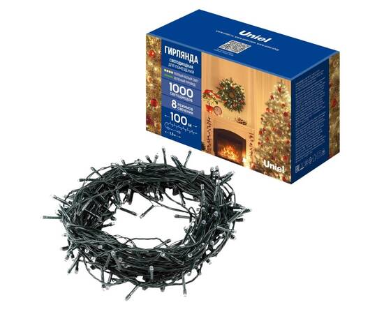 Гирлянда Uniel ULD-S10000-1000/DGA WARM WHITE IP20