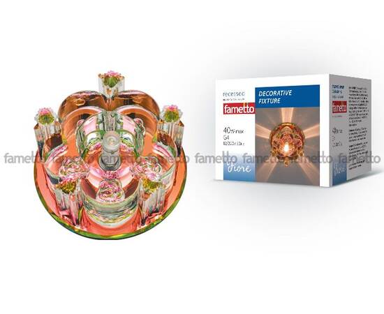 Встраиваемый светильник Fametto Fiore DLS-F122 G4 COLOUR/CLEAR