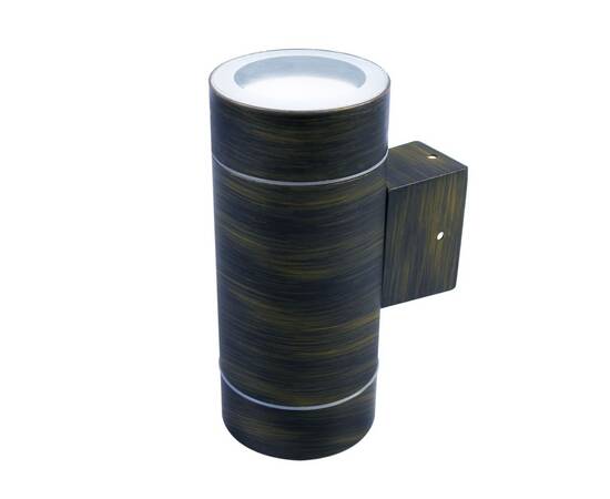 Уличный настенный светильник Uniel UUL-S92A 2х50W/GX53 IP65 BRONZE