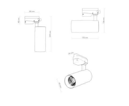 Трековый светильник Denkirs DK6451-BK, изображение 4