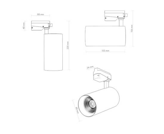 Трековый светильник Denkirs DK6455-BK, изображение 2