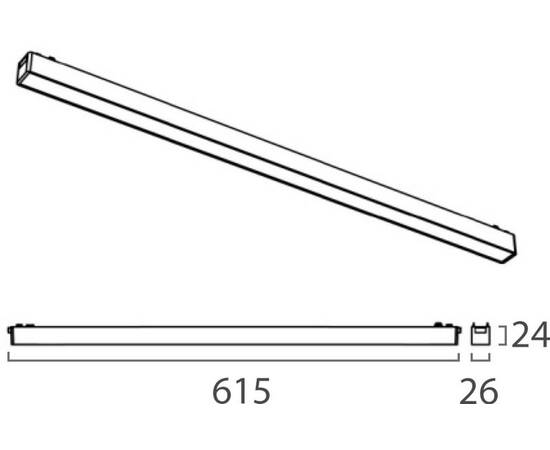Трековый светодиодный светильник Italline IT09-9013 black 3000K, изображение 2