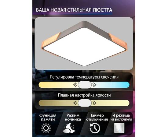 Потолочный светодиодный светильник Natali Kovaltseva LED LAMPS 81413, изображение 2