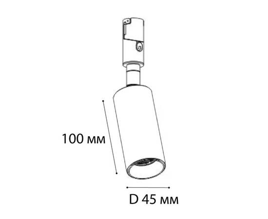 Трековый светодиодный светильник Italline IT010-4018 black 3000K, изображение 2