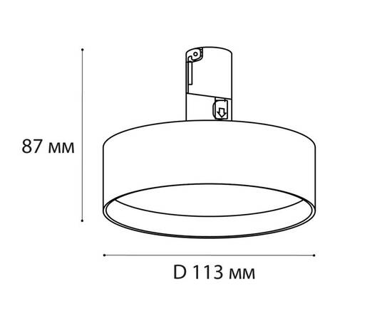 Трековый светодиодный светильник Italline IT010-4022 black 3000K, изображение 3