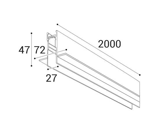Шинопровод встраиваемый магнитный Italline Atom IT012-5030 black, изображение 3