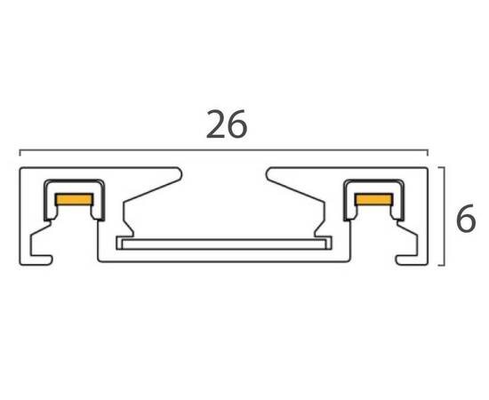 Шинопровод магнитный Italline Kreator IT09-9020 black tube, изображение 3