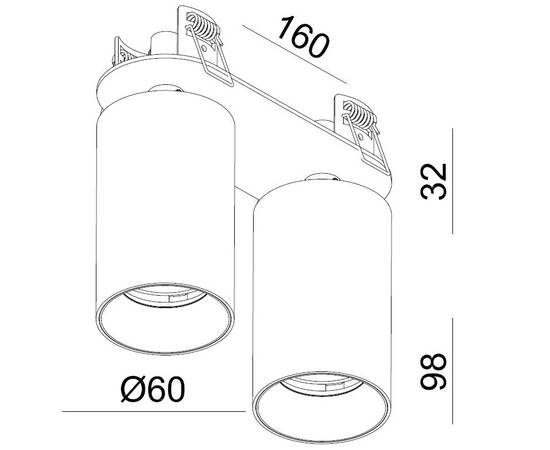 Встраиваемый спот Italline DANNY FR2 white, изображение 2