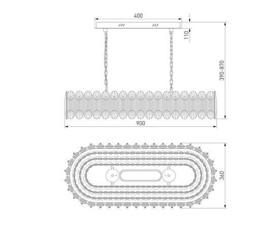 Подвесной светодиодный светильник Bogates Chaleur 423/1, изображение 2