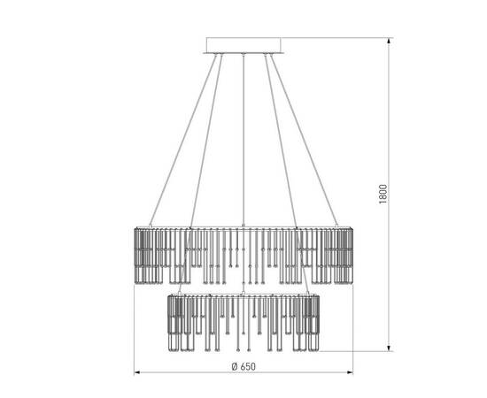 Подвесной светодиодный светильник Bogates Firefly 454/2, изображение 2