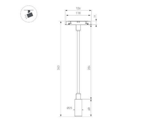 Трековый светодиодный светильник Arlight Mag-Orient-Spot-Flex-R25-3W Day4000 044647 (#акция#), изображение 3
