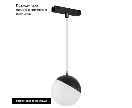 Трековый светодиодный светильник Arlight Mag-Vibe-Emisfero-Hang-R100-6W Day4000 044165 (#акция#), изображение 2